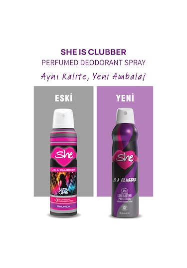 She Is A Clubber Kadın Deodorant 150 ML