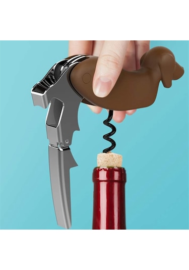 Şarap Şişe Açacağı Şişe Açacağı Bira Şişe Açacağı Kahverengi Kahverengi