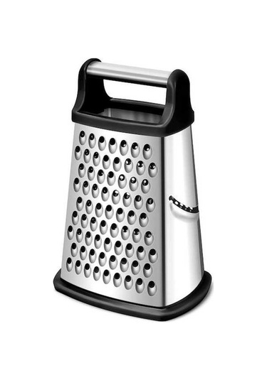 Maoyaya Taraflı Rende Paslanmaz Çelik, Kaba Ve İnce Rendelemek İçin, Gümüş Gümüş