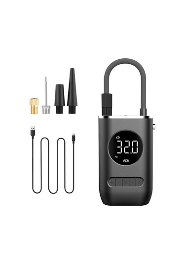 Padalink Taşınabilir Kablosuz Araç Hava Pompası, 150psı 70w, Led Ekranlı, Otomatik Durdurma, 4000mah Pil, Dört Şişme Modu, Fren & Spor Topları İçin