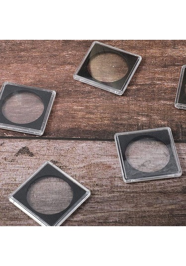 Anjiexun 20 Adet Gümüş Dolar Madeni Para Tutucu, 2 X 2 Yarım Dolar Madeni Para Tutucu, 37,5 Mm Diğer