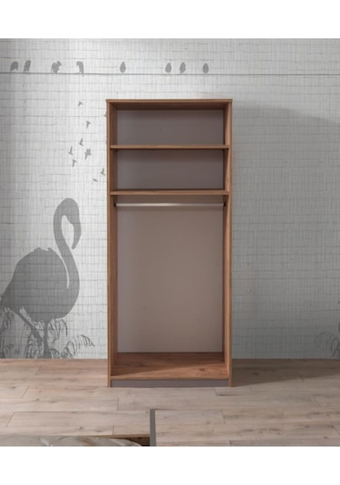 Ekonomik 2 Kapılı Gardırop Elbise Dolabı 80x53x180cm