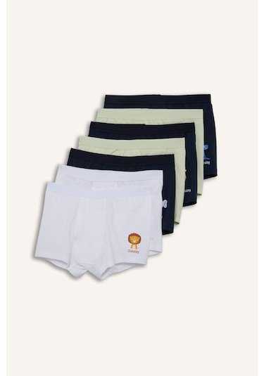 Defacto Erkek Çocuk Hayvan Desenli 7li Boxer F8577a825auwt34 Beyaz-wt34 Defacto Erkek Çocuk Hayvan Desenli 7li Boxer F8577a825auwt34 Beyaz-wt34