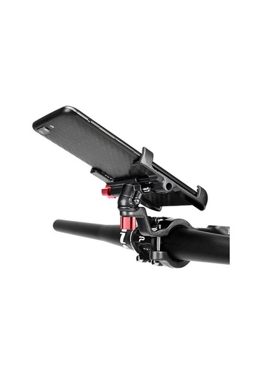 Vkemall Güçlü Alüminyum Alaşımlı Bisiklet Telefon Tutucu Bisiklet Motosiklet T Vc Siyah