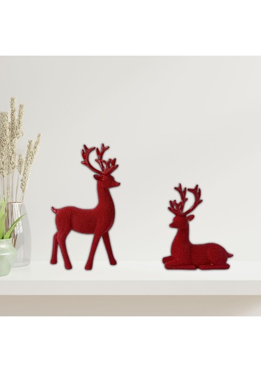 Suntek Düğün Hediyesi Için 2 Ren Geyiği Geyik Heykelleri