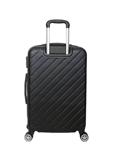Abs Kullanışlı Renkli Büyük Boy Valiz Siyah