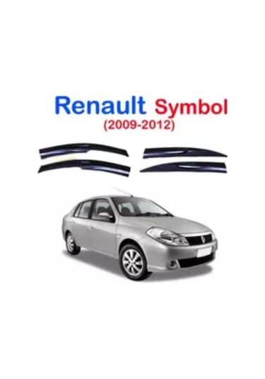 Renault Symbol 2008-2012 Cam Rüzgarlığı - Parlak Siyah