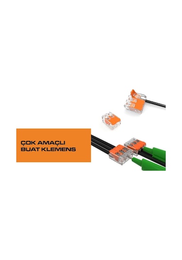 2li Mandallı Buat Klemensi 10 Adet / Tırnaklı Klemens