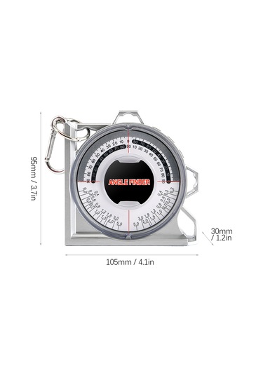 Maiyame Magnetik Açı Ölçer - Hafif Abs Malzeme, Çift Seviye Balonu Ve Geri Tarafta Karşılaştırma Tablosu, Konstrüksiyon Ve Tesisat İşleri İçin