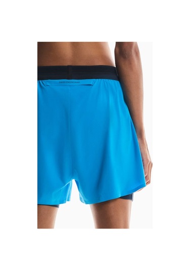 On 3" Performance 2/1 Shorts Hafif Iç Taytlı Hızlı Kuruyan Kadın Koşu Şortu Mavi