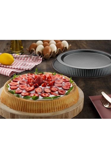 Diamond Yanmaz Yapışmaz Siyah Tart Kalıbı Siyah