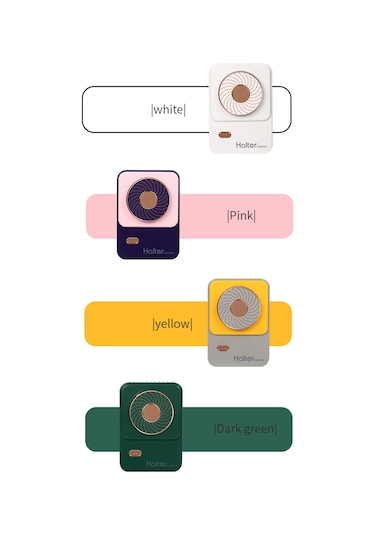 Mufunye Taşınabilir Şarjlı Mini Fan - Boyun, Bel Veya Masa Üzerinde Kullanım - 3 Hız Ayarlı - 1200mah Pil