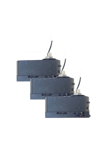 Mimarled Monofaze Soket Aparatı 3 Adet Siyah