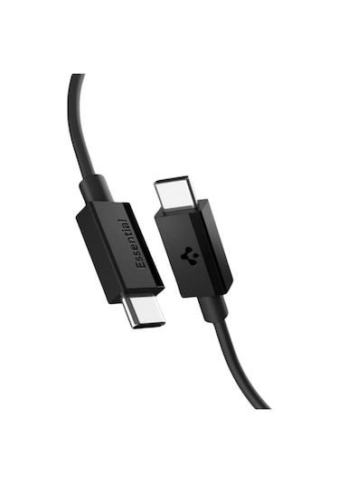 Spigen Essential 1m Usb-c To Usb-c 60w Kablo Aca08718 Siyah