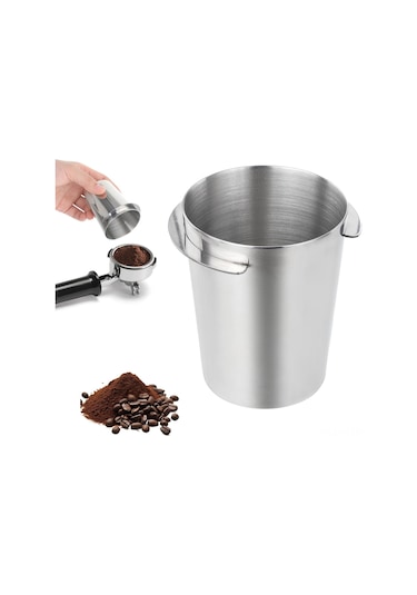 Vkemall 304 Paslanmaz Çelik 54mm Espresso Kahve Tozu Dağıtım Kupa - Filtre Kahve Makinesi Ve Öğütücü Aksesuarı Gümüş