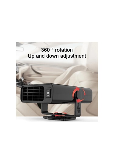 Jialan 12v Taşınabilir Oto Kaloriferi 360 Dönen Oto Kaloriferi