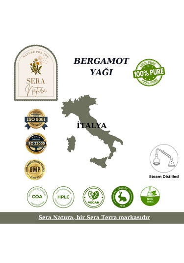 Bergamot Uçucu Yağı 5 Ml Rahatlatıcı & Ferahlatıcı Aromaterapi Yağı 5 ML