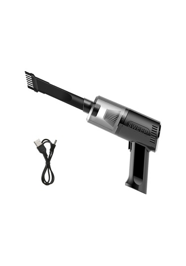 Shineyee Kablosuz Araç Süpürgesi - Usb Şarjlı 5000pa Güçlü Emiş, 1200mah Pil İle 30 Dakika Kullanım