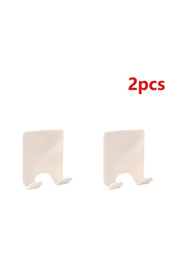 2 Adet Banyo 304 Paslanmaz Çelik Jilet Tutucu Depolama Kanca Beyaz