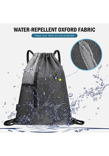 Padalink Su Geçirmez Kulaklık Girişli Çekmeli Sırt Çantası - Gençler Ve Yetişkinler İçin Pratik Seyahat Çantası Mavi