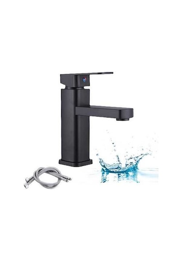 Maoyaya Banyo Musluğu, 60 Cm, Paslanmaz Çelik Siyah, İnox, Kullanışlı Model İnox