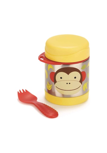 Skip Hop Paslanmaz Çelik Termos 325 ML Maymun Sarı