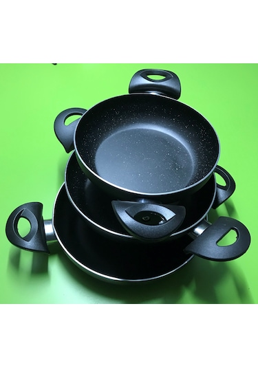 Teflon 3’lü Ekonomik Sahan Seti  18/20/22cm