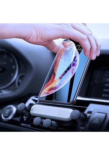 Buffer 4 Nokta Destekli Tasarımlı Araç İçi Gümüş Telefon Tutu...