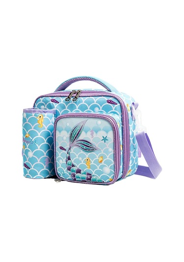 Çocuklar İçin Öğle Yemeği Çantası, Çocuklar İçin Yalıtımlı Bez Çanta Öğle Yemeği Kabı, Okul Sırt Çantası Atıştırmalık Taşıyıcısı, Kare Öğle Yemeği Kutusu Çok Renkli