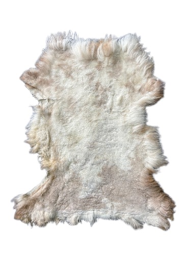 Naturel Dekoratif Boyasız Kısa Tüylü Doğal Desenli 60 X 50 Cm Koyun Postu Paspas - Gerçek Deri Post Çok Renkli