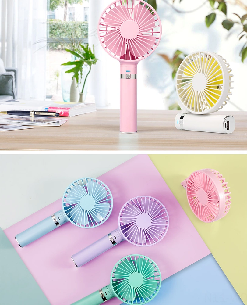 Neevoyu Usb Şarj Edilebilir El Fanı - 3 Hızlı, Katlanabilir, Sessiz Çalışma - Dışarıda, Ofiste Kullanıma Uygun Batteri Dahil Değil - Nane Yeşili
