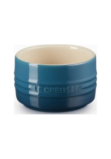 Le Creuset Seramik Ramekin, Istiflenebilir Lüks Sunum Kase Koyu Turkuaz