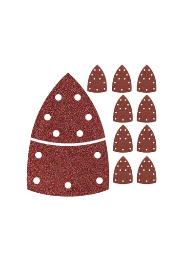 40 Pcs Bond Aşındırıcı Zımparalama Tabakaları Fare Zımpara Kağıdı Kancası Ve Döngü, Çeşitli 8 Kum, Fit Bosch Psm 100a Detay Palm Zımpara Karışık Kum