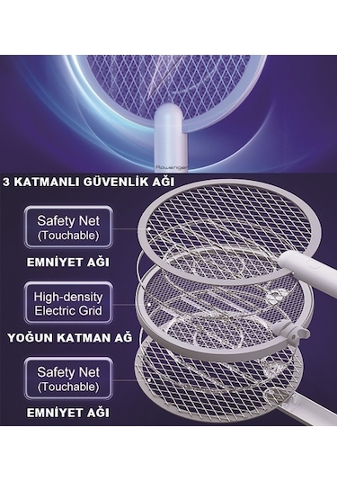 Rowenger WD-942 USB Şarjlı Işıklı Elektrikli Sivrisinek Öldürücü