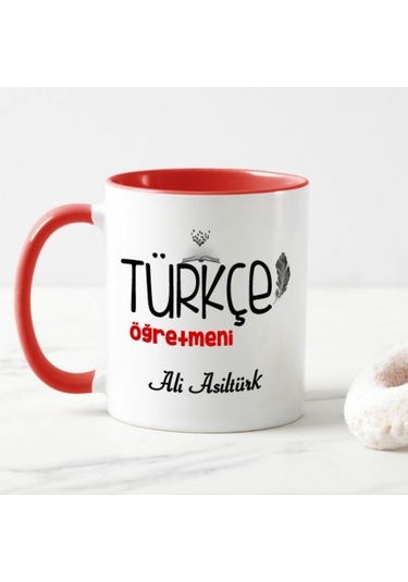 Kişiye Özel Türkçe Öğretmeni Kupa Bardak Ha37