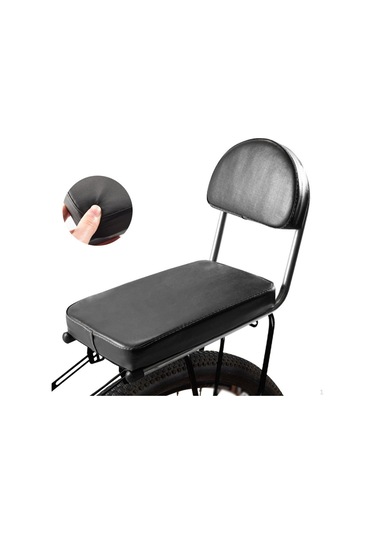 Siyah Dağ İçin Bisiklet Arka Koltuk Minderi Bisiklet Arka Eyer Siyah