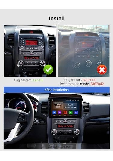Kıa Sorento 2009-2012 Multimedya Navigasyon Usb Kamera Carplayer 6 Ram