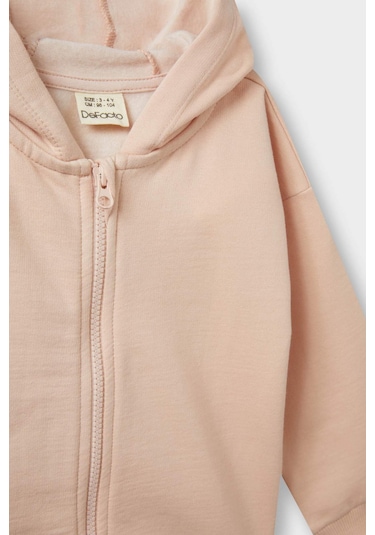 Defacto Kız Bebek Kapüşonlu İçi Yumuşak Tüylü Fermuarlı Sweatshirt E8350a525aupn672 Pembe Defacto Kız Bebek Kapüşonlu İçi Yumuşak Tüylü Fermuarlı Sweatshirt E8350a525aupn672 Pembe