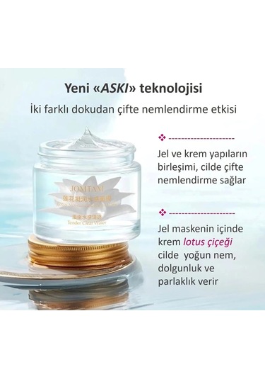 Jomtam Lotus Çiçeği Nemlendirici ve Yumuşatıcı Yüz Maskesi 70 G