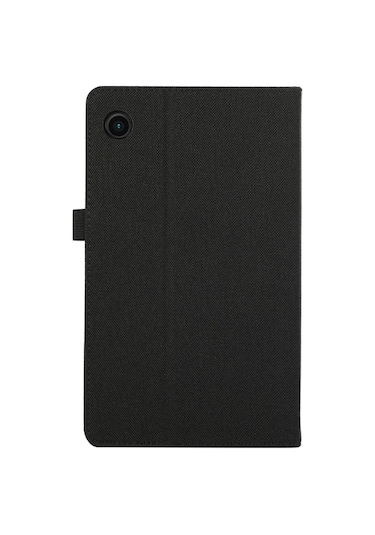 Samsung Uyumlu Galaxy Tab A9 Yatay Çevirme Tpu + Kumaş Pu Deri Tablet Kılıfı