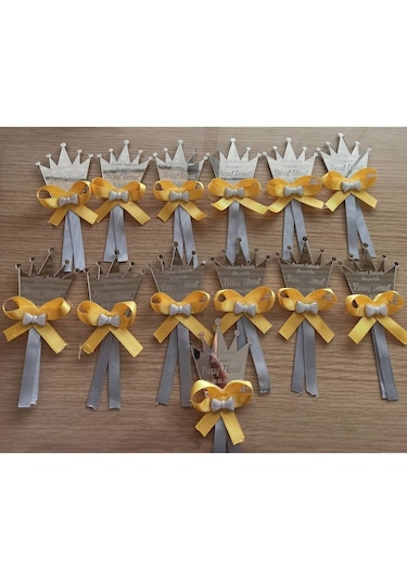 3Dhediyedünyası 20 Adet Düğün,Nişan,Kına Ve Söz Hediyeleri, Bebek Magnetleri (436421336) Gri