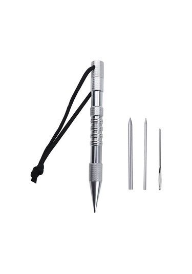 Suntek Paslanmaz Çelik Paracord Dikiş İğne 4-adet-gümüş 4 Adet Gümüş