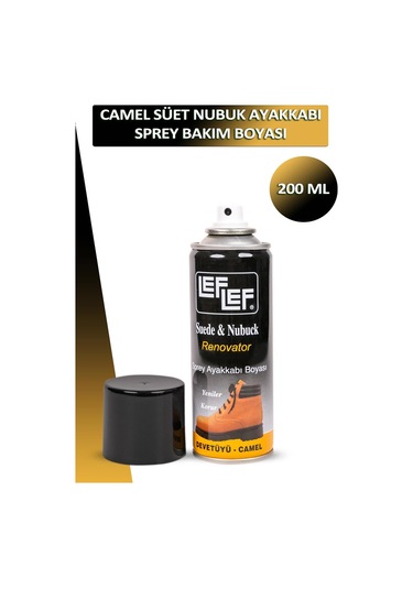 Bağcık + Nuri Leflef Süet Nubuk Ayakkabı Sprey Bakım Boyası 200 Ml Set 001