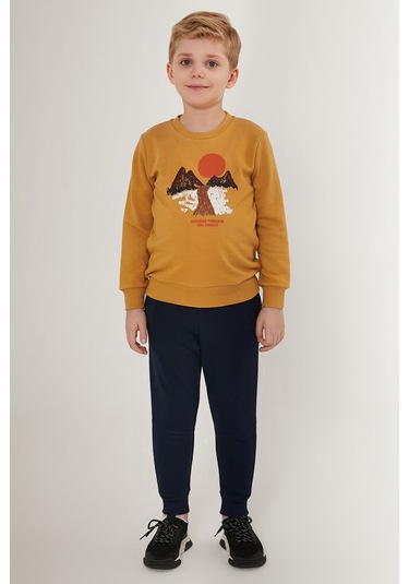 Rolypoly Sunset Kahverengi Erkek Çocuk Eşofman Takımı