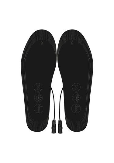 Elektrikli Taşınabilir Kablolu 35-45 Numara Deri Gri Isıtıcılı Ayakkabı Tabanlığı Gri