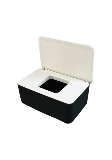 Springsun Taşınabilir Maske Saklama Kutusu - Kapaklı, Toz Geçirmez, Çok Amaçlı 18.5x12.2x7cm Siyah