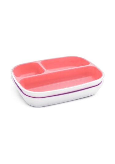 Sıçrama Engelleciyi Bölmeli Tabak Çok Renkli