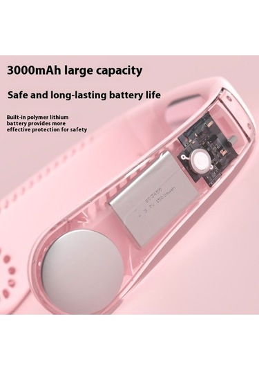 Chaos Bask Yeni Yarı Iletken Soğutma Kanatsız Boyun Fanı Soğutma Buz Açık Taşınabilir Asılı Boyun Klima 7415 Boyun Yok 2 Kollu 500 Adetten Az