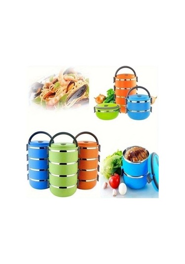 Sunshine011 1 Katman Paslanmaz Çelik Izotermal Yemek Kabı, Sızdırmaz Taşınabilir Rastgele