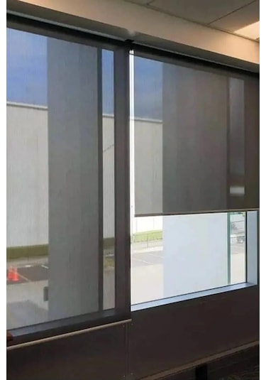 Antrasit Sun Screen Stor Perde 1. Kalite Sun Screen Perde Antrasit